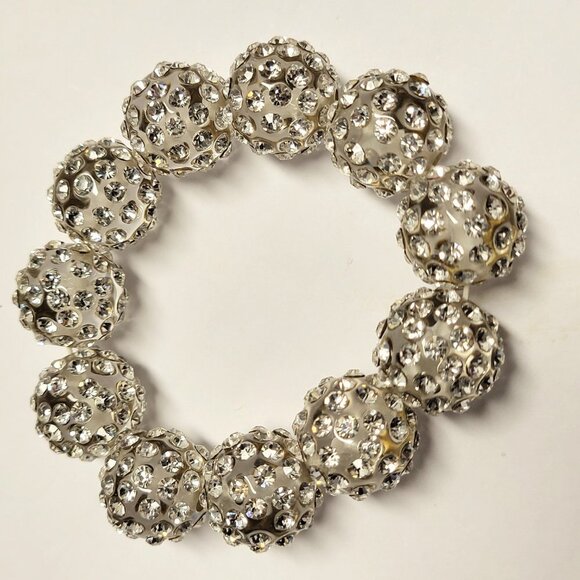 Crystal Stretch Ball Bracelet - Picture 2 of 16
